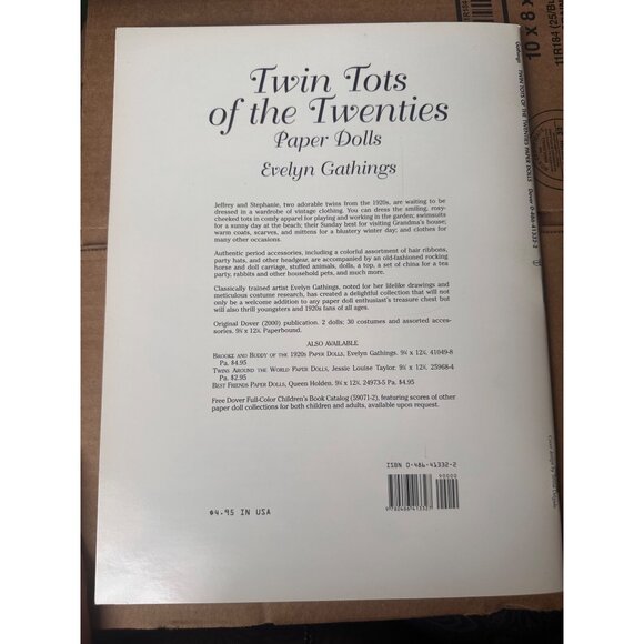 Twin Tots Of The Twenties Paper Dolls By Evelyn Gathings - Picture 2 of 10